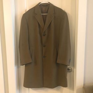 Joseph A. Bank  100% Cashmere Coat Brown Size 40S.